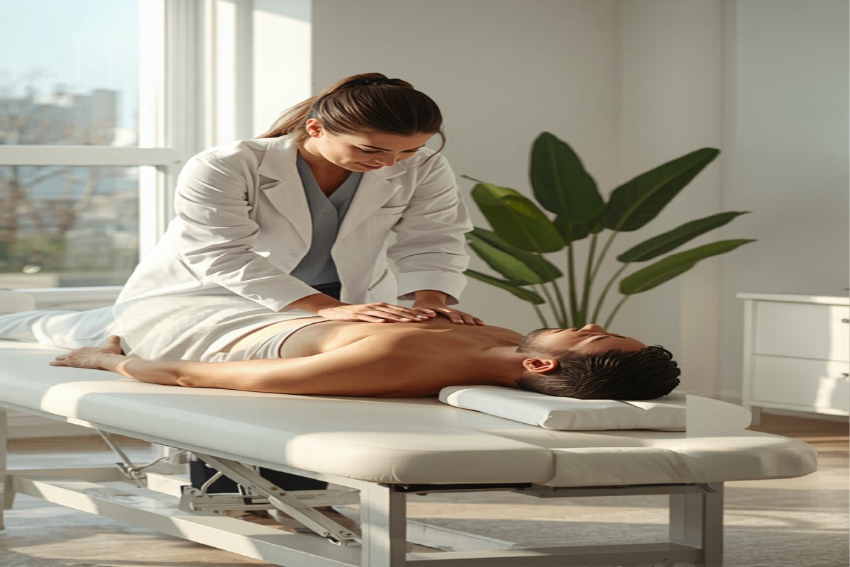 Chiropractic adjustment at Well Centered Wellness Sanford NC
